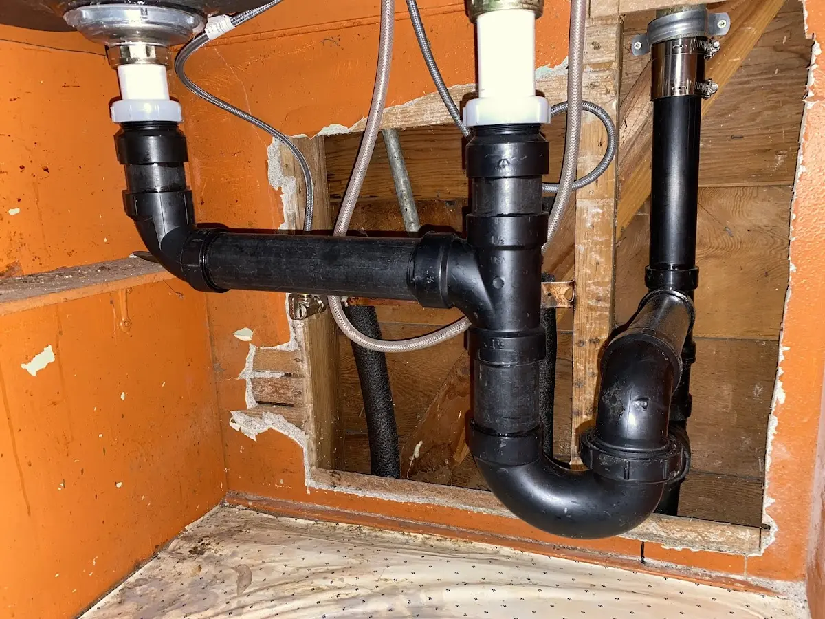 Professional Repiping Services equipment and tools on the job in Woodward